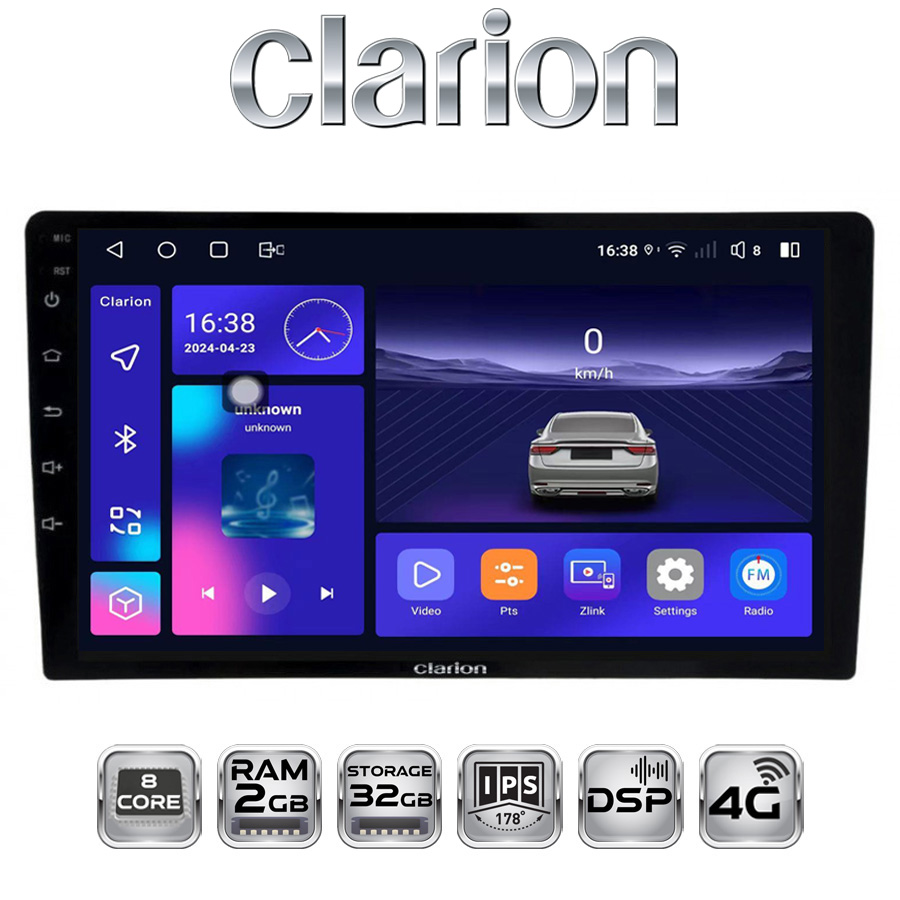 Clarion GL-700 multimedya sistemi - 10.25 inç ekran ve gelişmiş ses