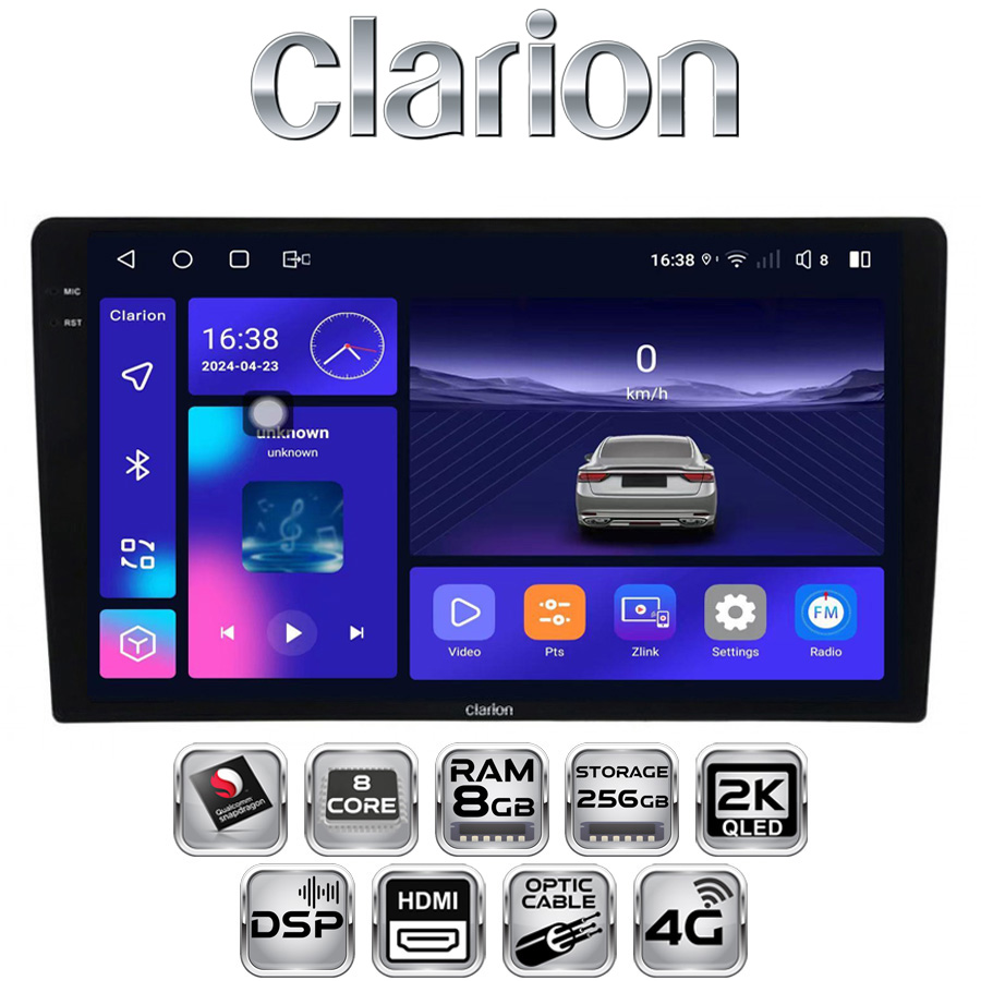 Clarion GL-700 Multimedya Sistemi - 10.25 inç ekran